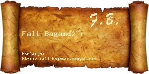 Fall Bagamér névjegykártya